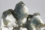 Multi-Colored, Stepped Fluorite on Milky Quartz - Inner Mongolia #179966-3
